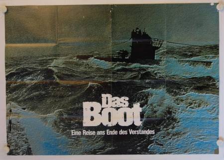 Das Boot original release german double panel movie poster